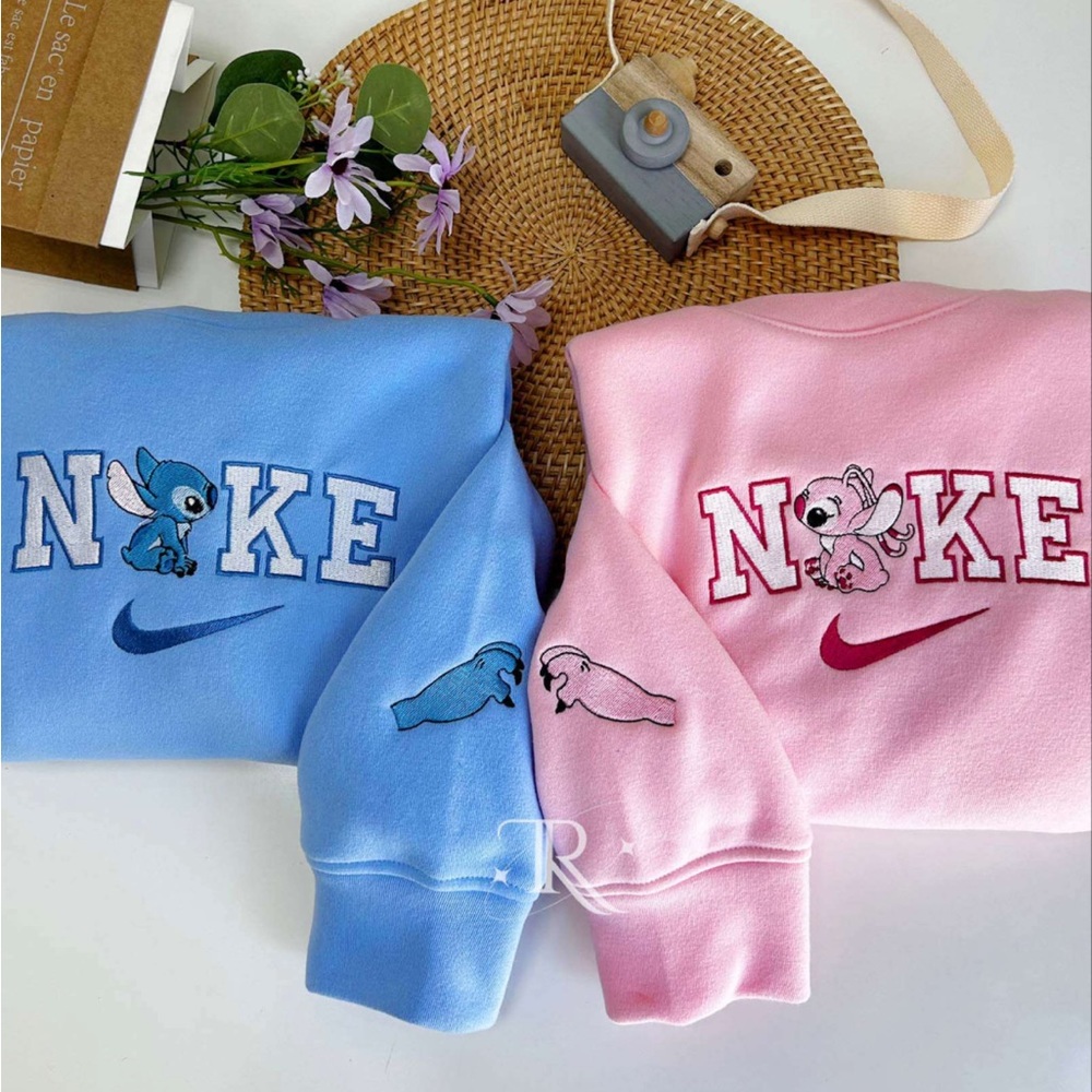 MATCHING ANGEL AND STITCH CREWNECKS